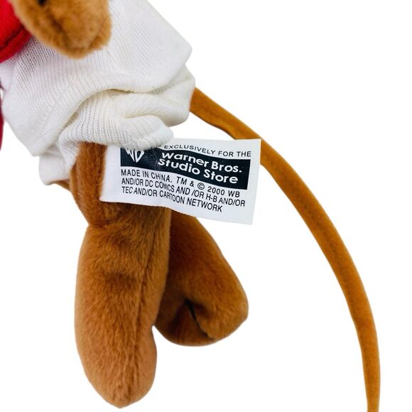 Looney Tunes SPEEDY GONZALES Bean Bag Plush Stuffed Toy w/ WB Store Tag 2000 Y2K - Picture 9 of 9